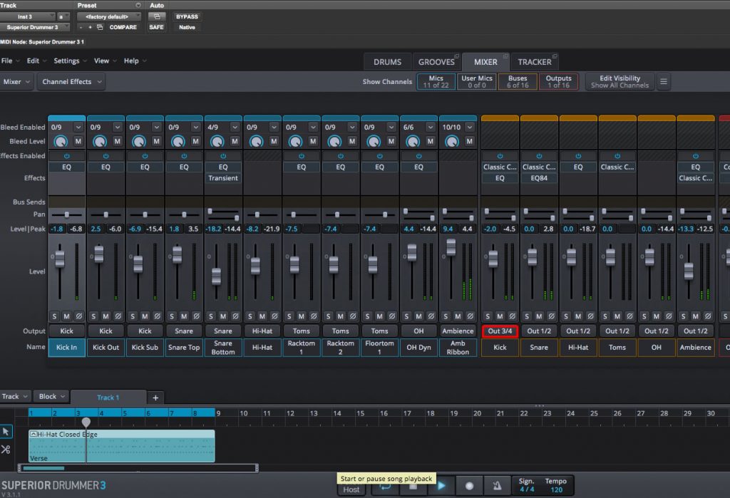 mixing superior drummer 3